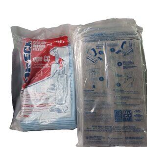 Oreck Type CC Bag 8 CCPK8 High Density Paper AND 9 Saniseal Antimicrobial CCPK80